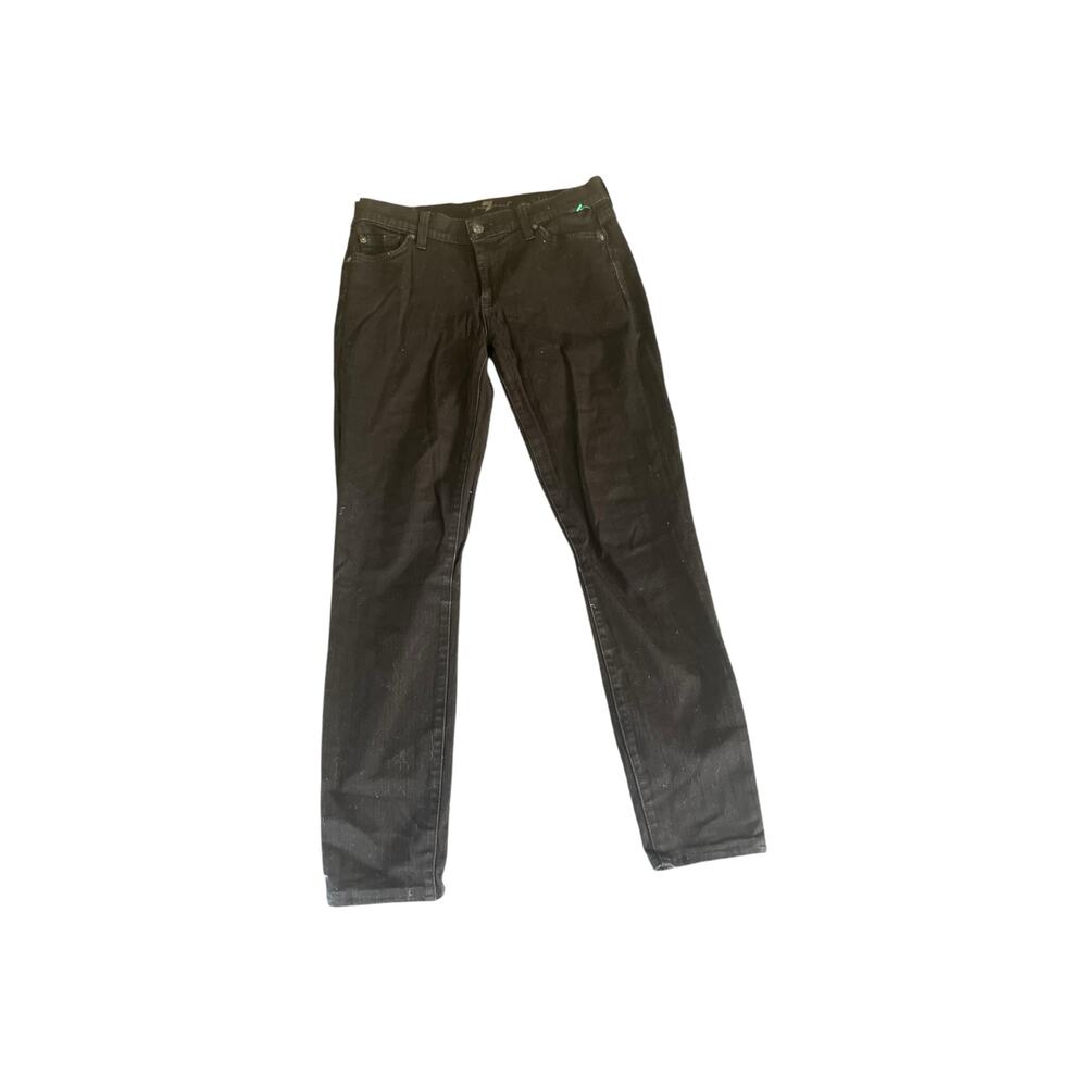 7 For All Mankind The Skinny Black Jeans | Size 27 | Made in USA